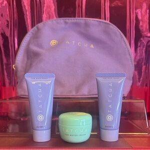 Tatcha Purple Skincare Trio with Bag